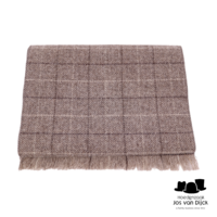 alfonso deste sjaal wol tartan beige