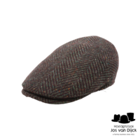 alfonso deste ivy pet ionio wol en suede grof visgraat groen en bruin