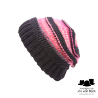 bedacht muts winnie wolmix black fuchsia