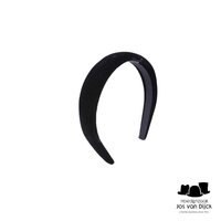 jos van dijck gewatteerde diadeem fluweel zwart