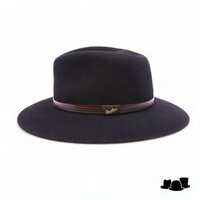 borsalino country tricolor band haarvilt black