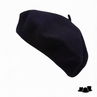 elosegui alpino baret model 12.5 merino wolvilt nero zwart