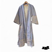 onkar tibetan unisex kimono yak wolmix lavender
