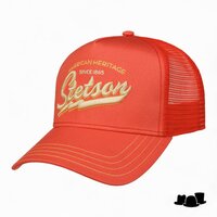 stetson trucker cap american heritage salmon
