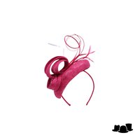 seeberger haarversiering dopje krul sinamay ruby red