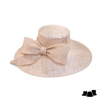 maddox occasion hat 155 asymmetric sinamay bow champagne