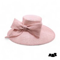 maddox occasion hat 155 asymmetric sinamay bow oyster