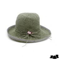 bedacht zomerhoed babbee crochet cellulosemix grasgroen