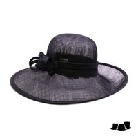 seeberger gelegenheidshoed strik sinamay black