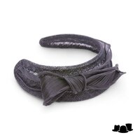 maddox occasion haarband sinamay en buntal zwart