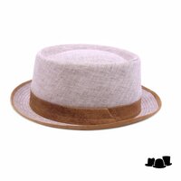 jos van dijck pork pie visgraat linnen vegan suede naturel