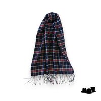 panizza sjaal tartan navy rood en wit