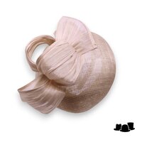 maddox fascinator dopje 160 loops sinamay buntal champagne