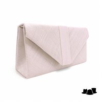 maddox korte handtas sinamay en satijn ivory