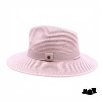 house of ord summer fedora serenity flexiband rose and white