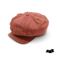 alfonso deste ballonpet sinisa linnen oranje pinstripe 