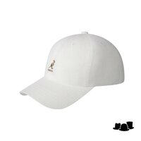 kangol baseball cap washed cotton white