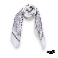 onkar neckerchief fantasy ivory and grey