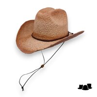 fiebig westernhoed stro fading colors with chinstrap