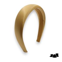 jos van dijck brede gewatteerde diadeem satijn old gold