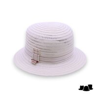 bedacht zomer cloche hoed seymour hennepmix white