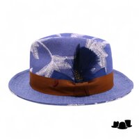 alfonso deste player michael katoen broderie kantoenmix blauw wit