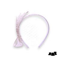 seeberger haarversiering diadeem ella sinamay en voile wit