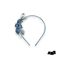 bedacht fascinator bigod blue and green