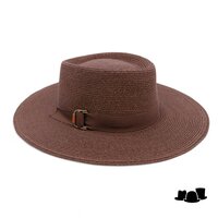 mayser matador astrid raffia bandstro donker bruin