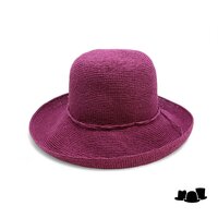 seeberger zomerhoed billie crochet cellulose berry red