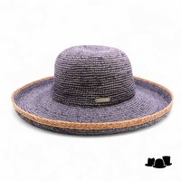 seeberger zomer bolero crochet patty raffia grey and sand