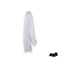 onkar zomer sjaal gekreukelde met gerafelde rand katoenmix white