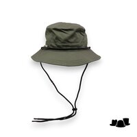 seeberger outdoor hoed met kinkoord wesley katoen khaki