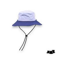 seeberger outdoor hoed met kinkoord katoen shades of blue