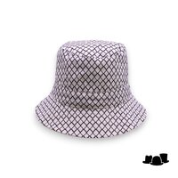 seeberger vissers regenhoed with graphic pattern black and white