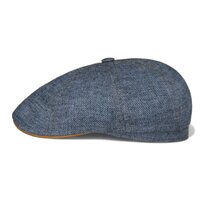 stetson cap kelvey linen and leather denim blue