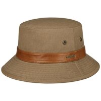 stetson bucket outdoor chino katoen zand bruin