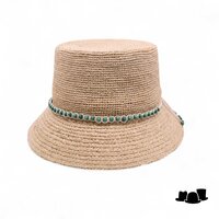 seeberger vissershoed sunshell raffia naturel