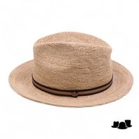 borsalino fedora argentina crochet fine raffia naturel