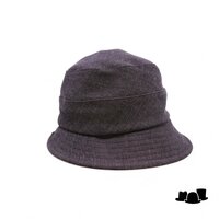 soprattutto cloche denim look donker bruin