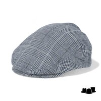 brixton hooligan snap cap wolmix tartan blauw