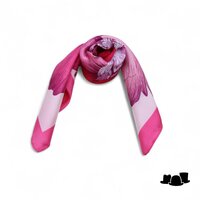 onkar neckerchief ginko fuchsia