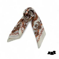 onkar neckerchief regency ivory and burnt orange