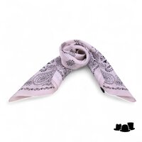 onkar neckerchief paisley satijn nude