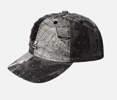kangol baseball cap denim mashup black trompe l'oeil