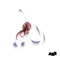 eigen atelier bespoke petit haarversiering  lussen blush and grey