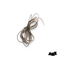 eigen atelier bespoke haarversiering lussen zwart en beige