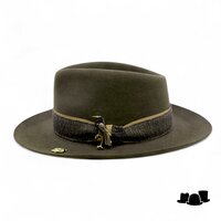 bespoke baldini fedora nocturne heron haarvilt