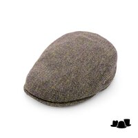 city sport ivy pet 92 scheerwol visgraat spikkel bruin groen