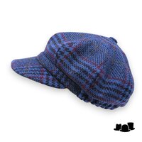 jos van dijck ballonpet alis99 wol grote ruit royal blue